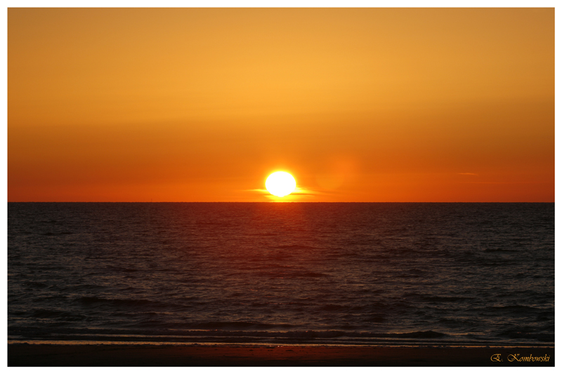 Sonnenuntergang an der Nordsee